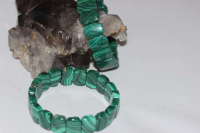 8x14mm Rolex Özel Kesim Malahit Doğal Taş Bileklik