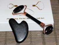 Onix Doğal Masaj Taşı 2'li Set Face Roller+Gua Sha