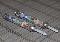 18mm KRİSTAL UÇLU ÇAKRA (DOĞAL TAŞ) KALEM