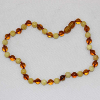 DAMLA KEHRİBAR BEBEK KOLYE ( 22 Cm )