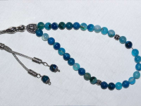 MAVİ AKİK DOĞAL TAŞ TESBİH