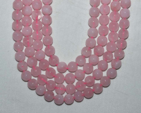 8mm PEMBE KUVARS DİZİ DOĞAL TAŞ