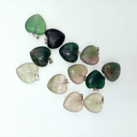 FLORİT (KALP MODEL) DOĞAL TAŞ KOLYE