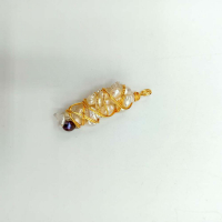 İNCİ TEL SARMALLI DOĞAL TAŞ KOLYE