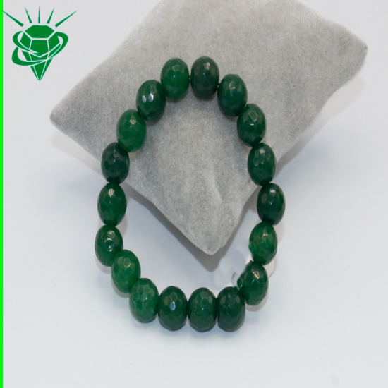 8mm Faset Küre Kesim Kuvars Doğal Taş Bileklik