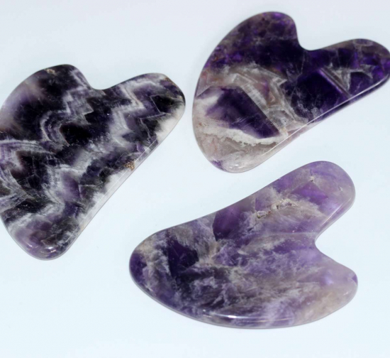 AMETİST (GUA SHA) DOĞAL YÜZ MASAJ TAŞI