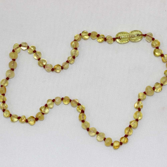 DAMLA KEHRİBAR BEBEK KOLYE ( 22 Cm )