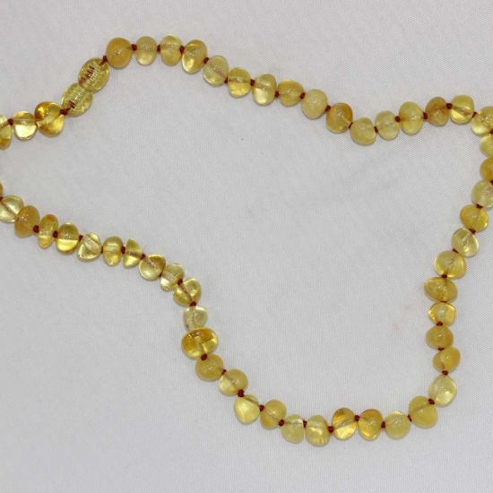 DAMLA KEHRİBAR BEBEK KOLYE ( 22 Cm )