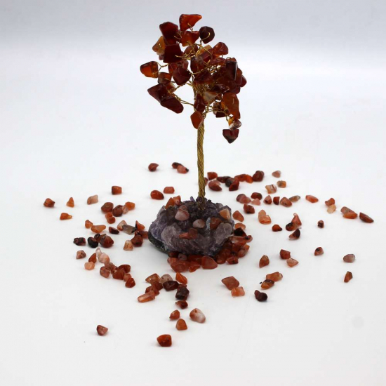 AMETİST / AKİK TEL SARMAL DOĞAL TAŞ AĞAÇ