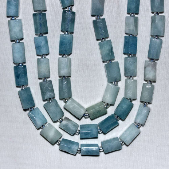 AKUAMARİN DOĞAL TAŞ SİLİNDİR KESİM