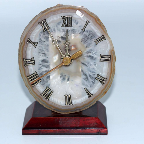 AKİK PLAKA DOĞAL TAŞ SAAT