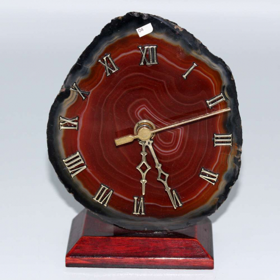 AKİK PLAKA DOĞAL TAŞ SAAT