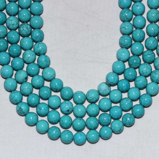 8mm TURKUAZ (A KALİTE) DOĞAL TAŞ