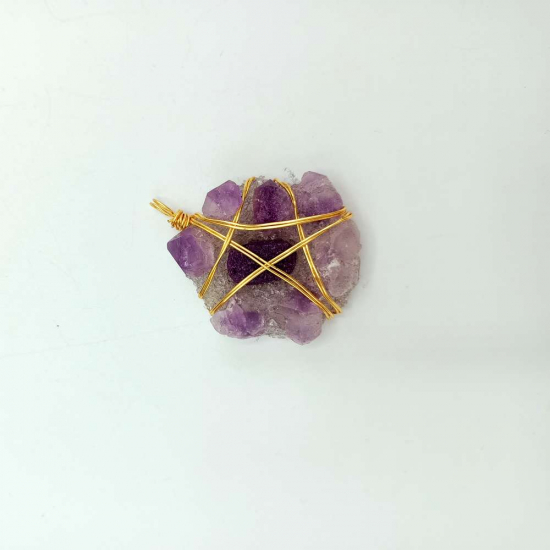 AMETİST DOĞAL TAŞ KOLYE UCU