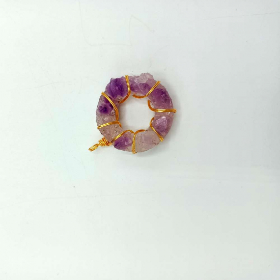 AMETİST DOĞAL TAŞ KOLYE UCU