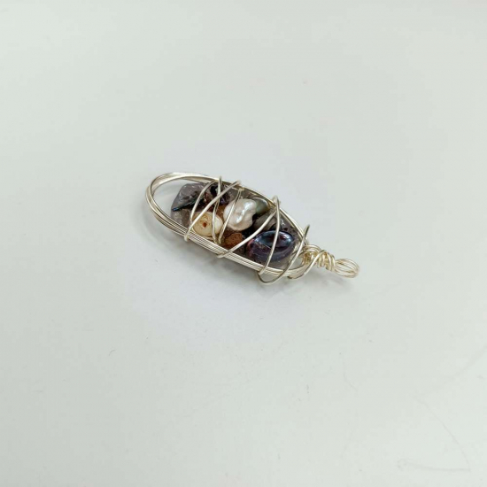 BAROK İNCİ - SEDEF DOĞAL TAŞ KOLYE