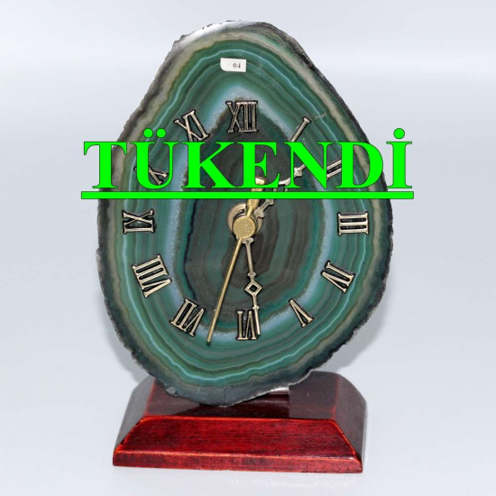 AKİK PLAKA DOĞAL TAŞ SAAT