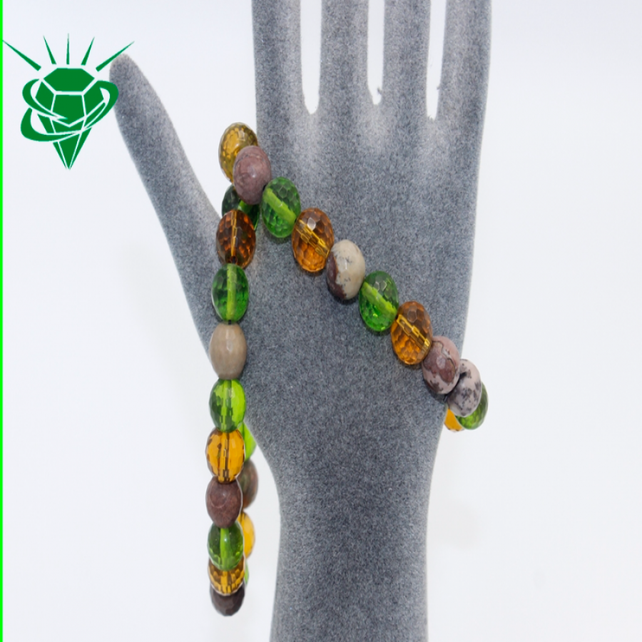 thumb10mm Gezegen Kesim Kuvars Doğal Taş Bileklik