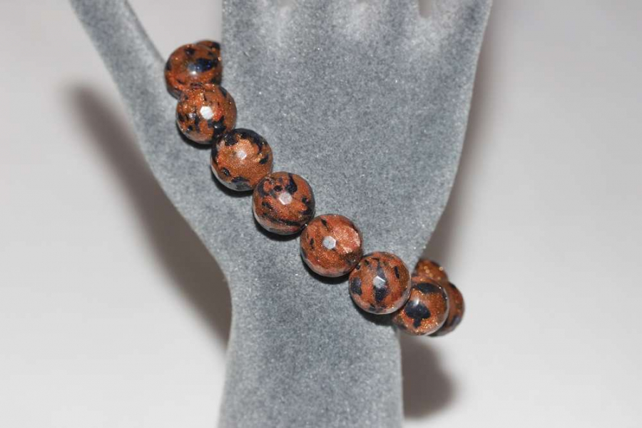 thumb10mm Faset Gezegen Kesim Yıldız Doğal Taş Bileklik