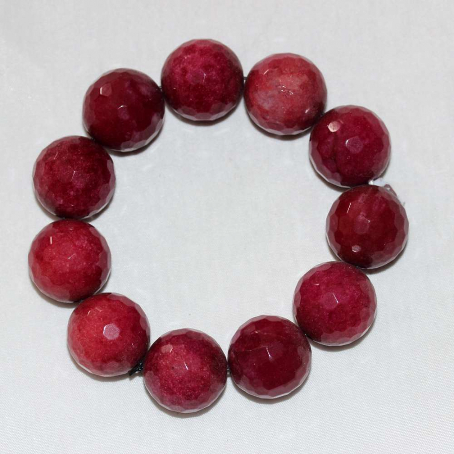 thumb14mm Faset Kesim Kuvars Doğal Taş Bileklik