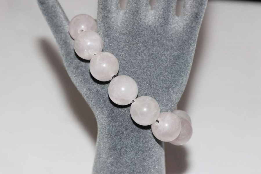 thumb16mm Pembe Kuvars Doğal Taş Bileklik