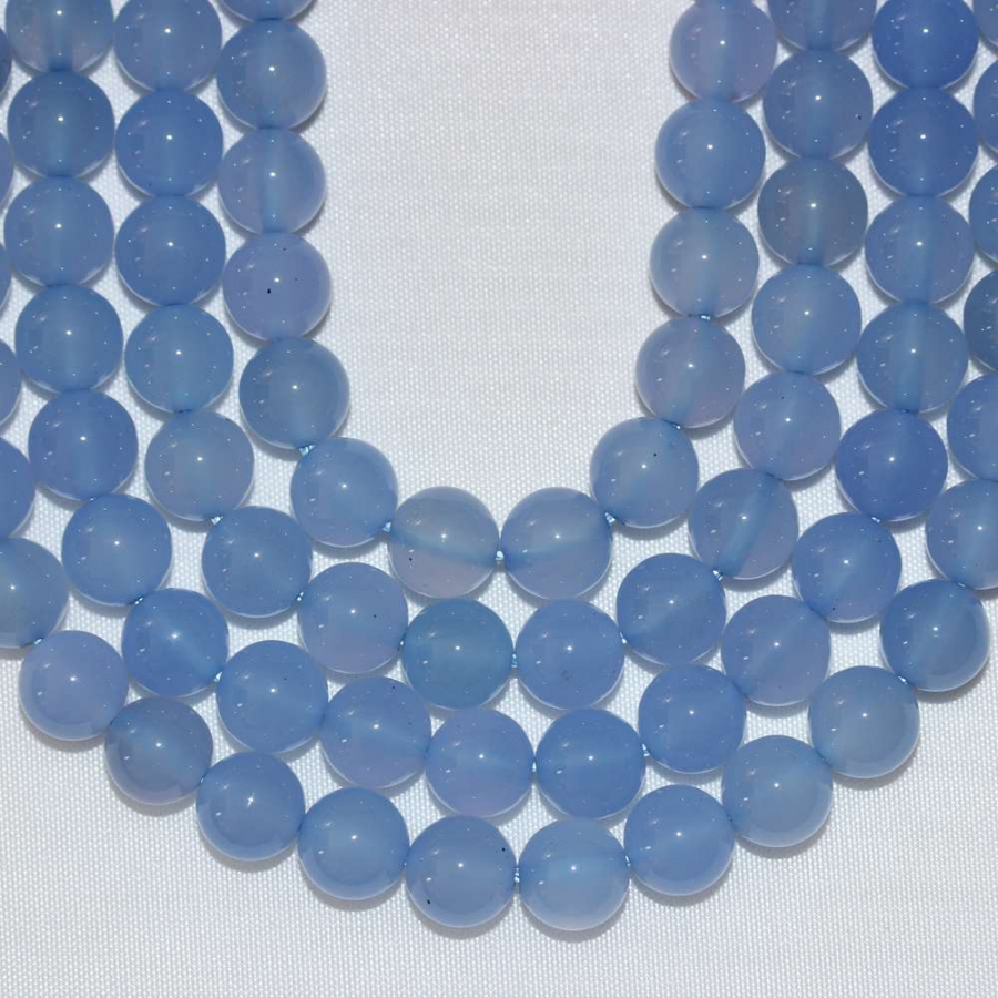 8mm (AA KALİTE) MAVİ KALSEDON DOĞAL TAŞ