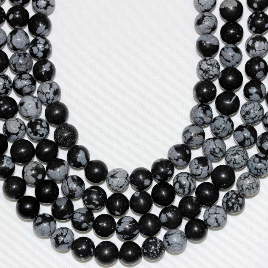 8mm OBSİDYEN DOĞAL TAŞ