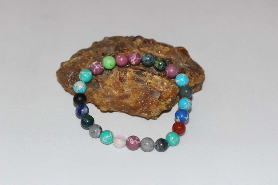 8mm Varasit Doğal Taş Bileklik