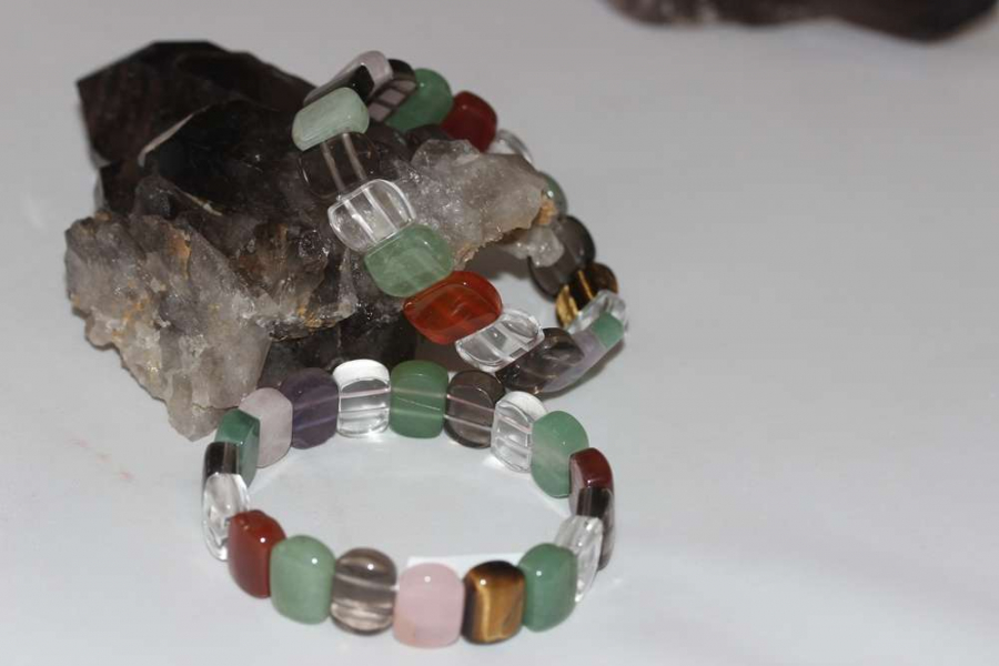 8x14mm Rolex Kesim Çakra Doğal Taş Bileklik