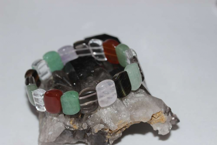 thumb8x14mm Rolex Kesim Çakra Doğal Taş Bileklik