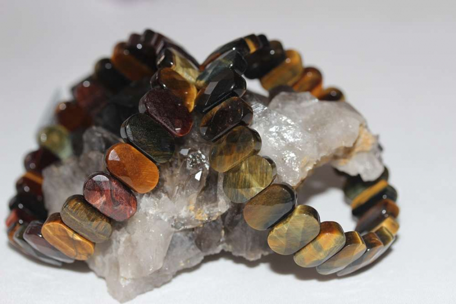 thumb8x14mm Rolex Kesim Kaplan Gözü Doğal Taş Bileklik