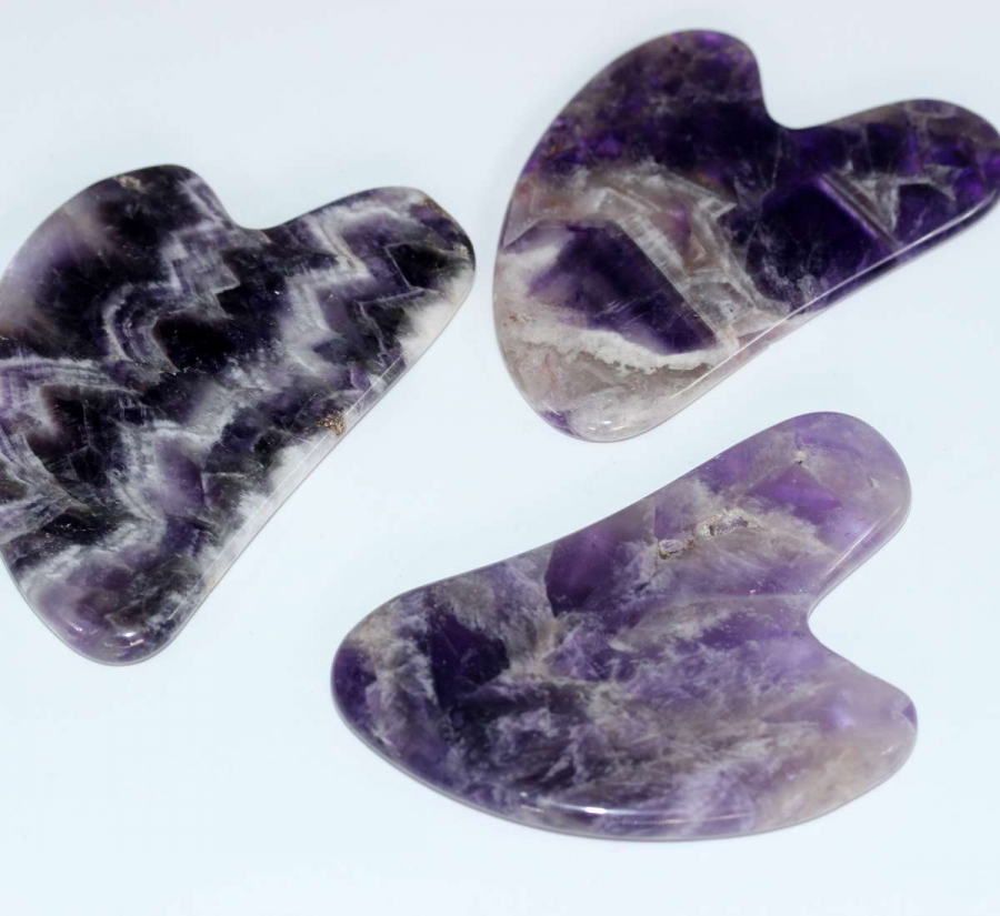 AMETİST (GUA SHA) DOĞAL YÜZ MASAJ TAŞI