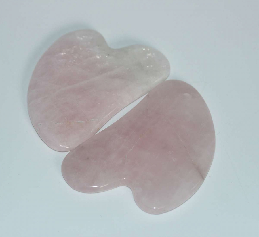 thumbPEMBE KUVARS (GUA SHA) DOĞAL YÜZ MASAJ TAŞI