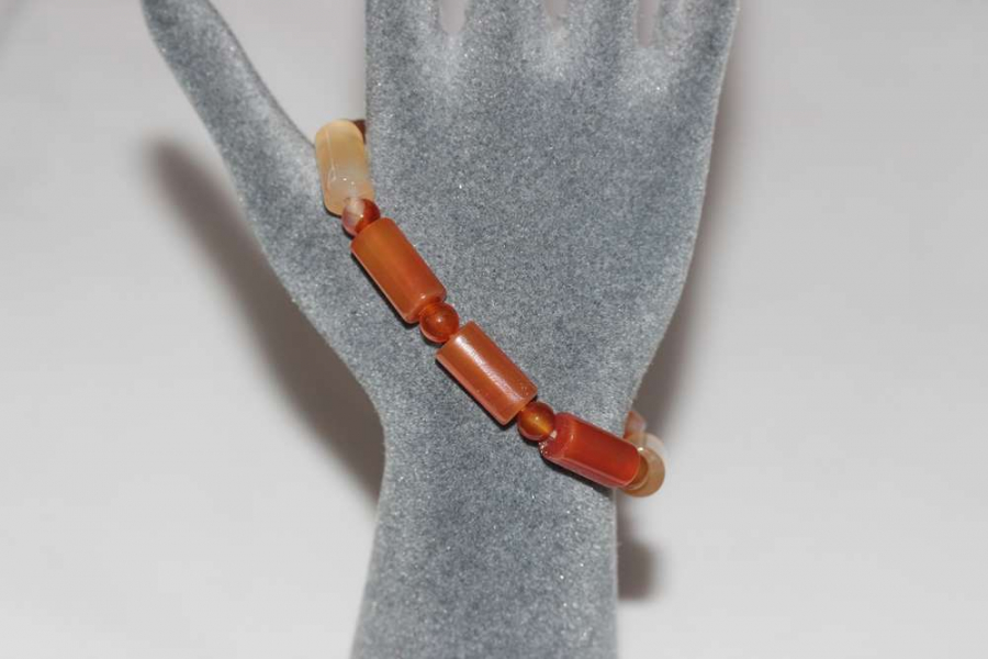 thumbSilindir Kesim Akik Doğal Taş Bileklik