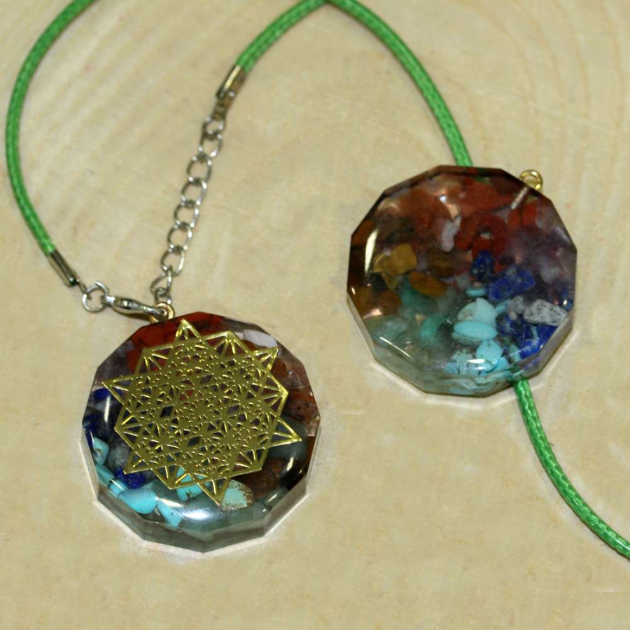 thumbORGONİT DOĞAL TAŞ ÇAKRA KOLYE