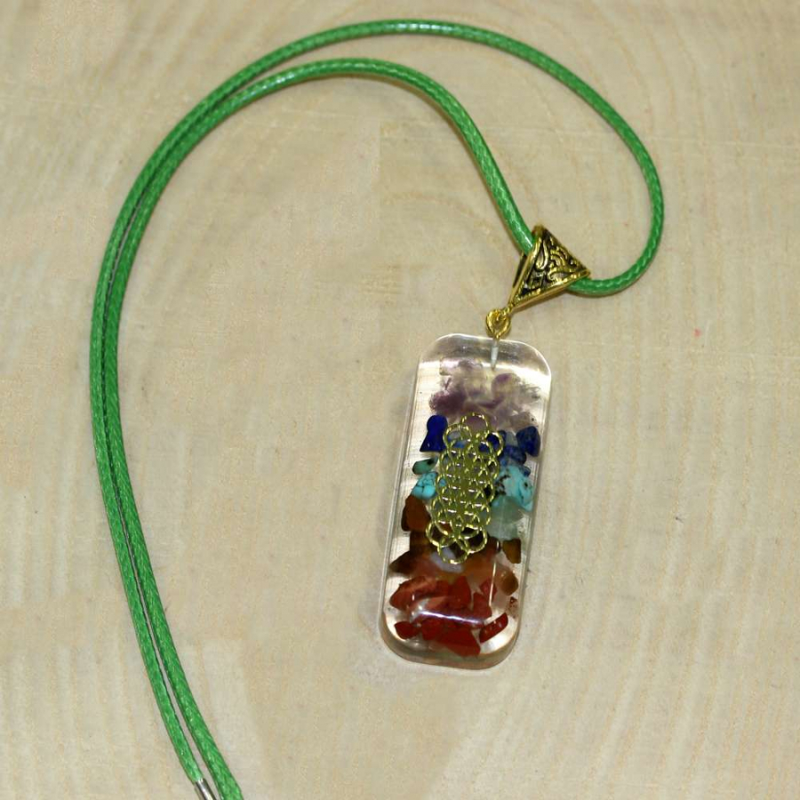 thumbORGONİT DOĞAL TAŞ ÇAKRA KOLYE