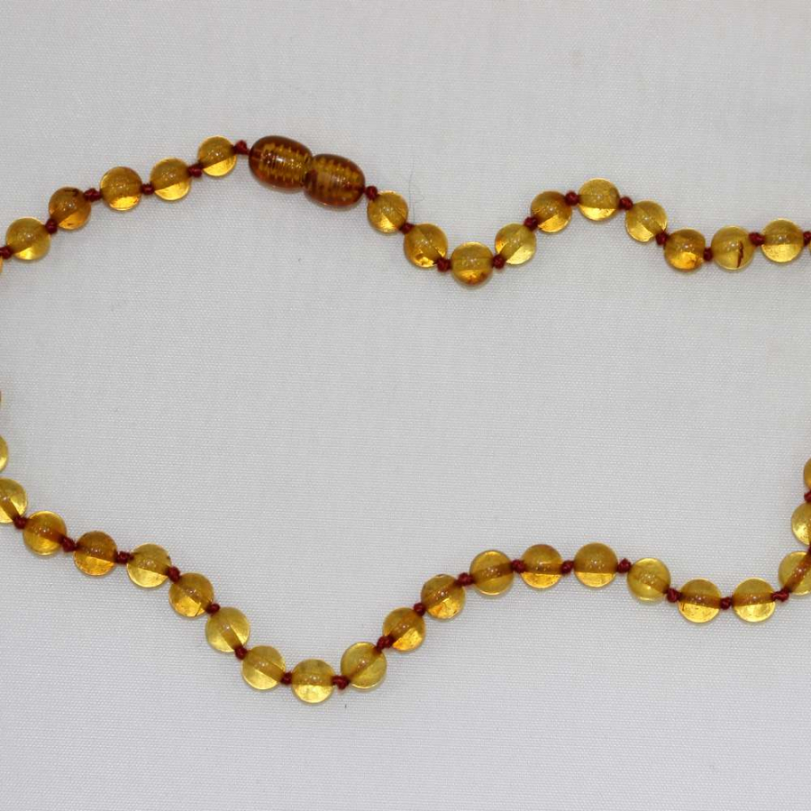 DAMLA KEHRİBAR BEBEK KOLYE ( 22 Cm )