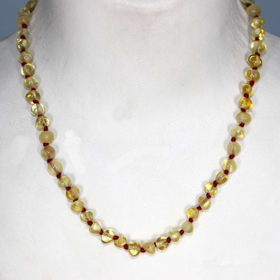 thumbDAMLA KEHRİBAR BEBEK KOLYE ( 22 Cm )