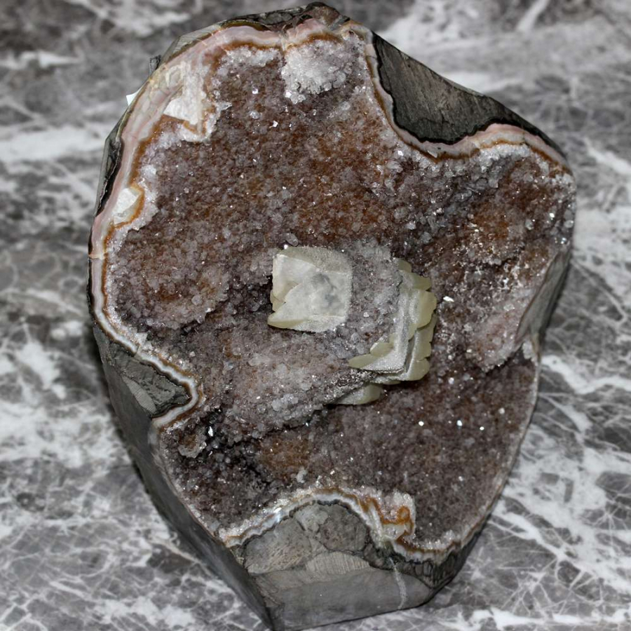 Ametist ( Kiristal Kaplı ) Kütle Taşı