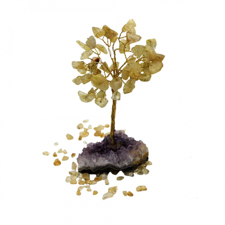 thumbAMETİST / SİTRİN TEL SARMAL DOĞAL TAŞ AĞAÇ