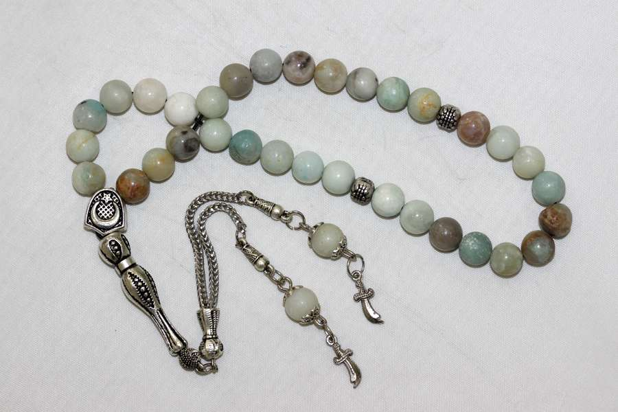 thumbAMAZONİT DOĞAL TAŞ TESBİH