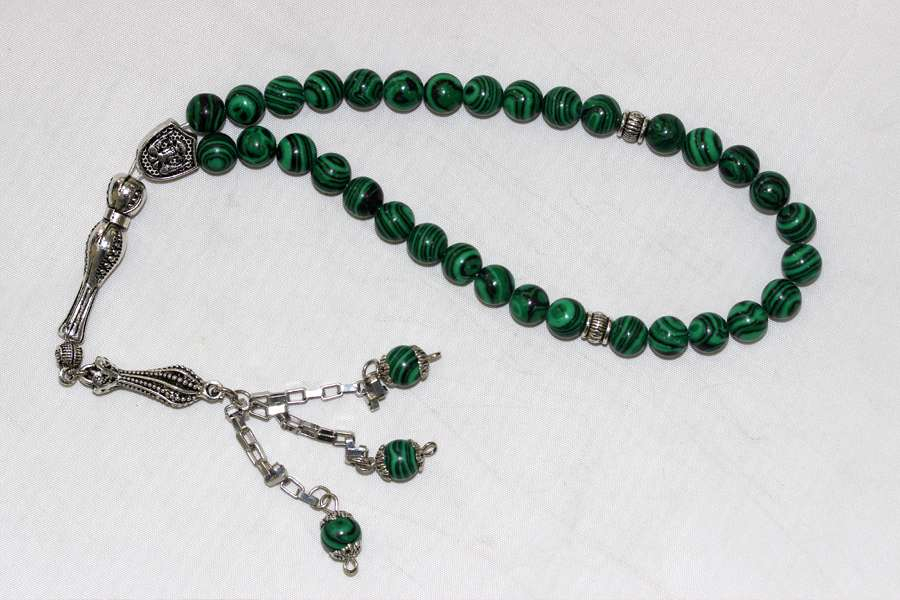 MALAHİT DOĞAL TAŞ TESBİH