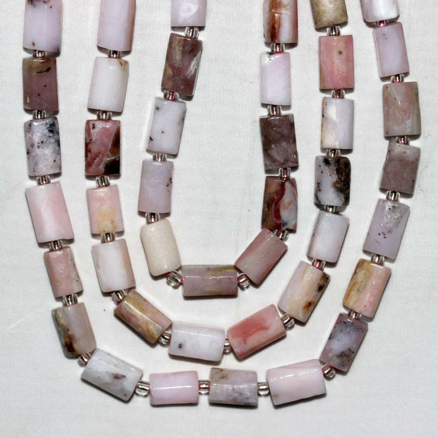 PEMBE OPAL DOĞAL TAŞ SİLİNDİR KESİM