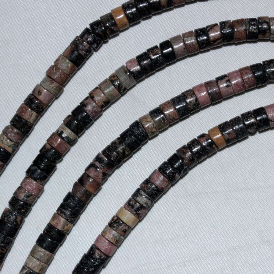 thumbRODONİT DOĞAL TAŞ RONDELA KESİM