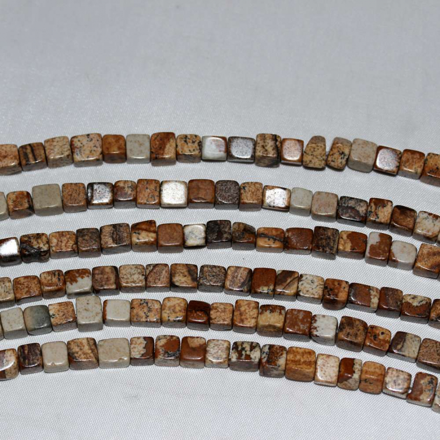 ODUN JASPER DOĞAL TAŞ KÜP KESİM