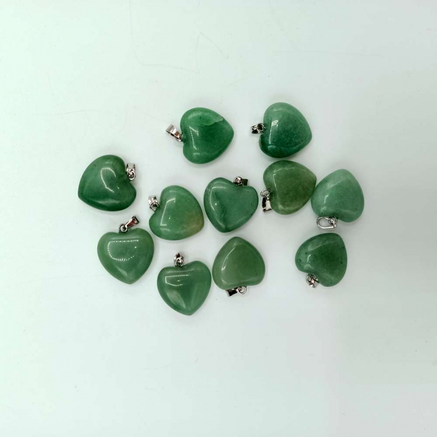 AVENTURİN (KALP MODEL) DOĞAL TAŞ KOLYE