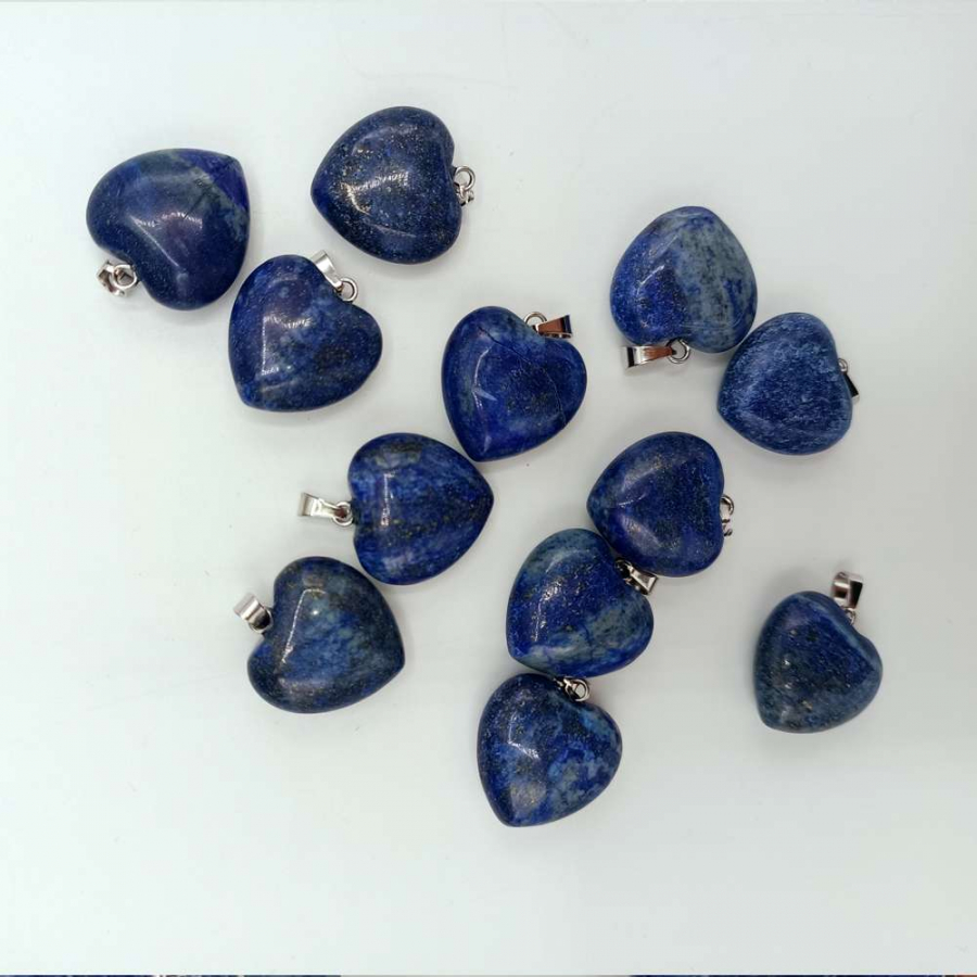 LAPİS (KALP MODEL) DOĞAL TAŞ KOLYE