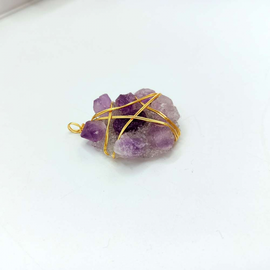 thumbAMETİST DOĞAL TAŞ KOLYE UCU