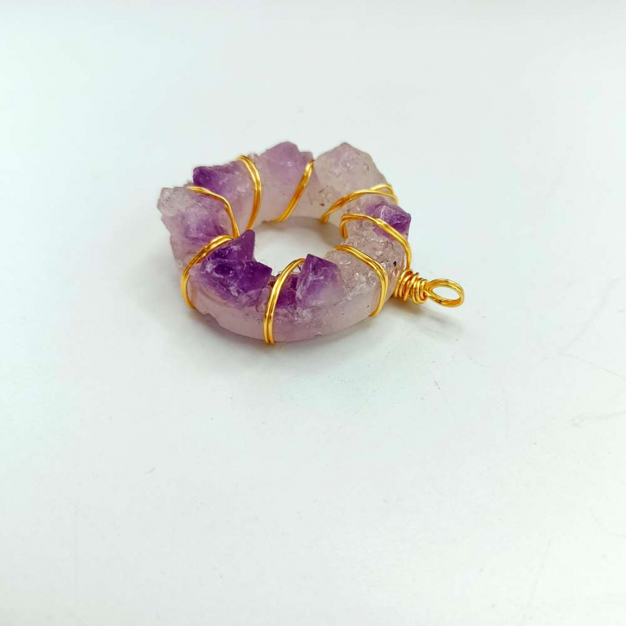 thumbAMETİST DOĞAL TAŞ KOLYE UCU