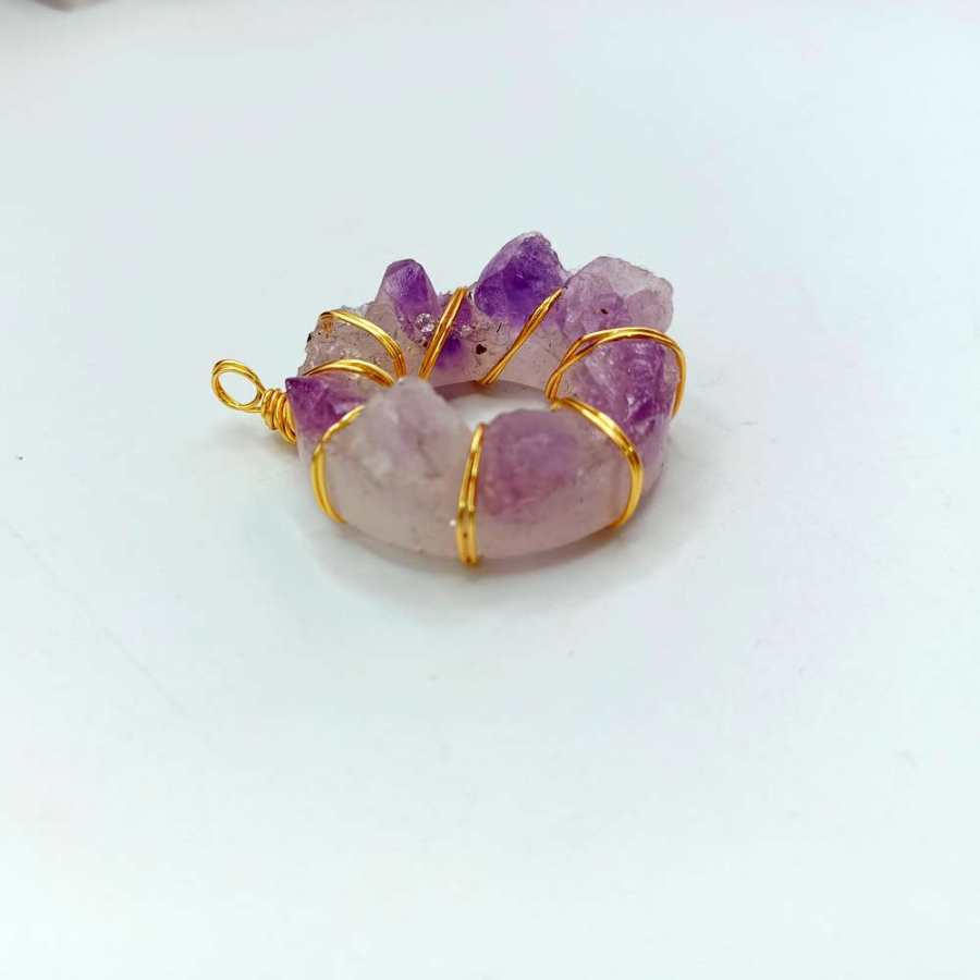 thumbAMETİST DOĞAL TAŞ KOLYE UCU